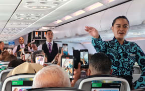 Air New Zealand has delivered a flight in te reo Māori for the first time as kapa haka stars flew to Tamaki Makarau for Te Matatini.