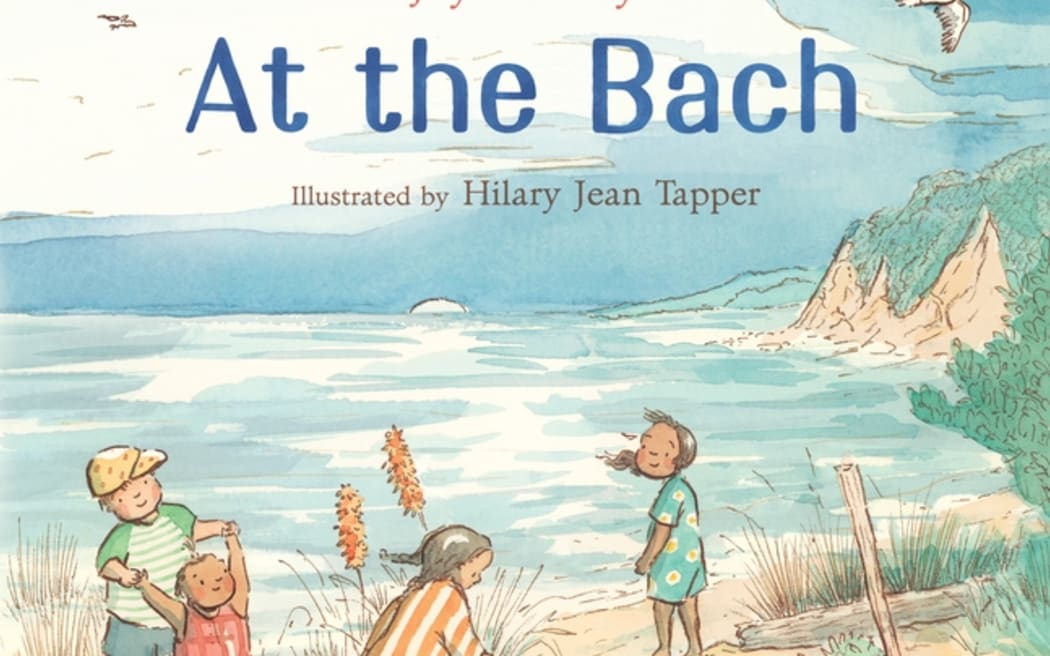 At the Bach is a new book from children's authour Joy Cowley based of her poem about the joys of summer at the bach. It was illustrated by Christchurch artist Hilary Jean Tapper