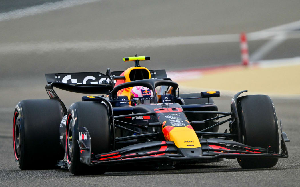 Red Bull Racing's New Zealand driver Liam Lawson at Bahrain testing, 2025.