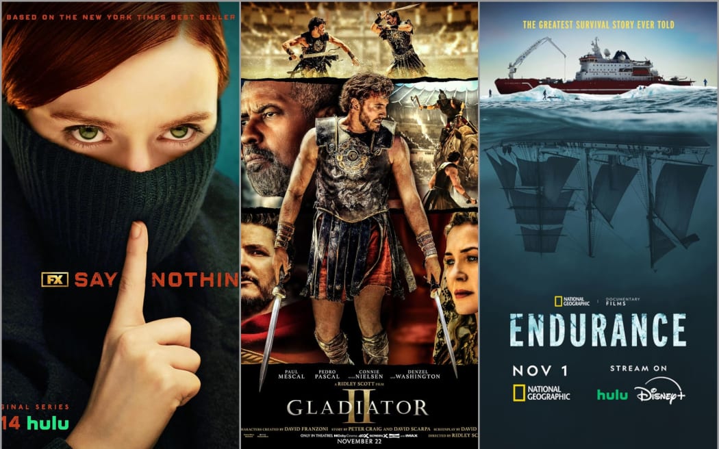 Movie and TV posters.