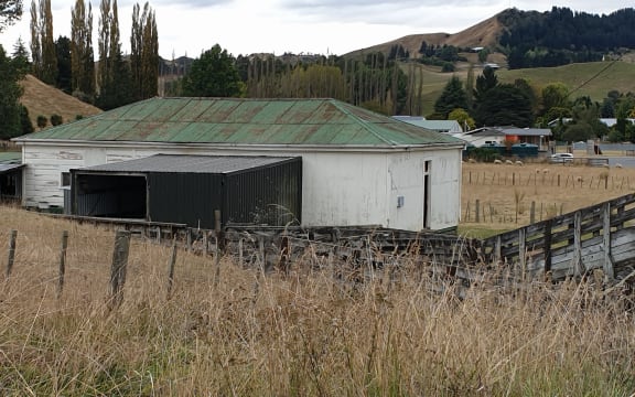 The woolshed-classroom for agriculture students from the primary-secondary school in Taihape.