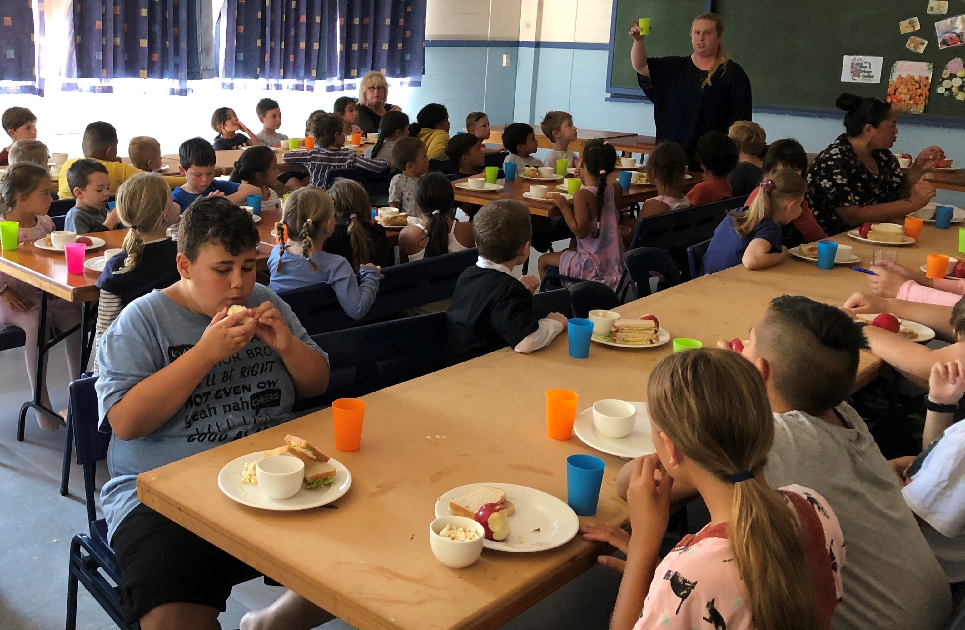 Lunch time at Shannon School.