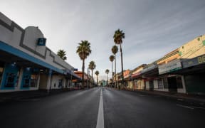 Auckland's Otahuhu on the morning of 26 March, on the first day of the nationwide Covid-19 lockdown.