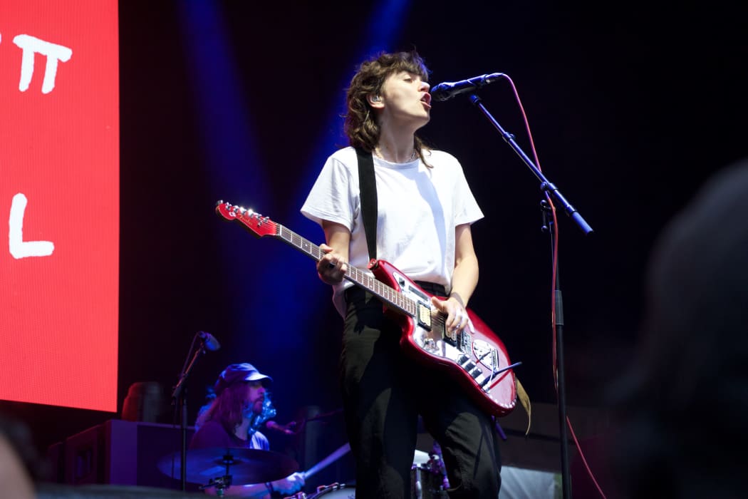 Courtney Barnett performing at Laneway 2019
