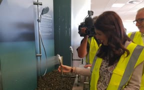 Prime Minister Jacinda Ardern made the announcement at Methven, a leading manufacturer of showers, valves and tapware.