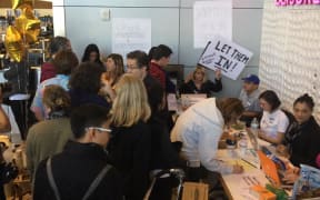 Immigration protests at LAX