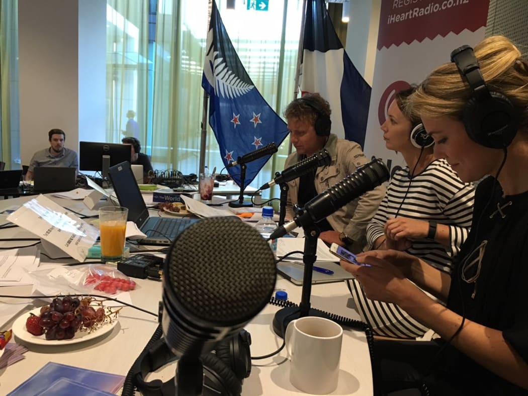 Picture of The Flag Summit broadcast round the clock from NZME's new headquarters in Auckland.
