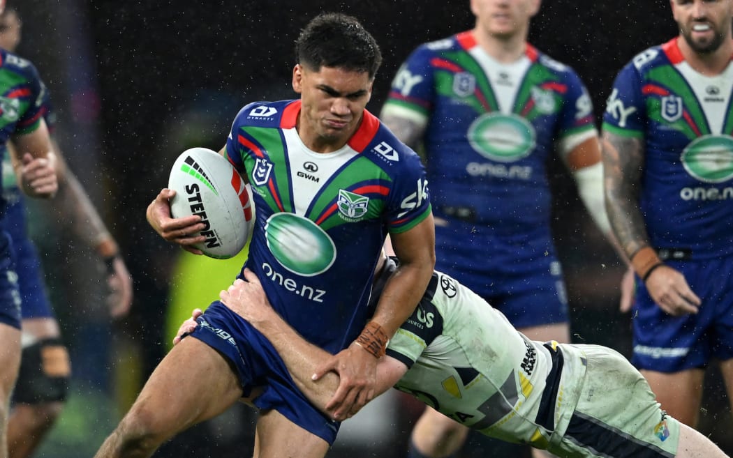 Taine Tuaupiki for Warriors v Cowboys, Magic Round, NRL.