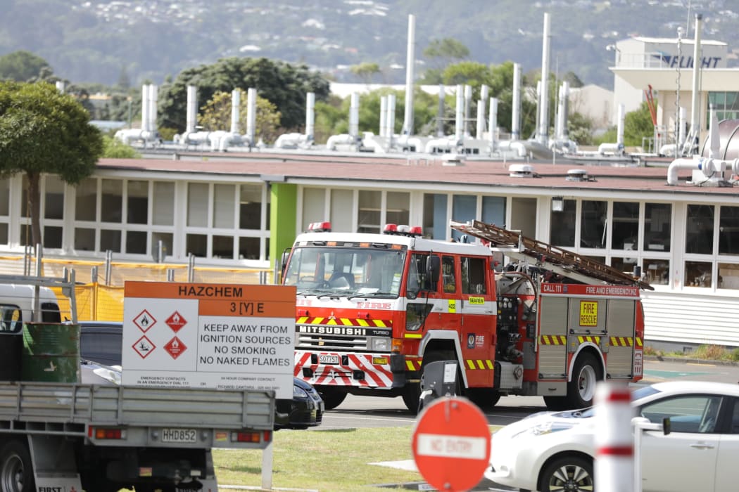 Nine trucks were battling a fire at Callaghan Innovation at Lower Hutt.