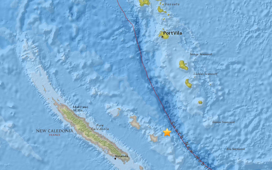 Quake off New Caledonia.