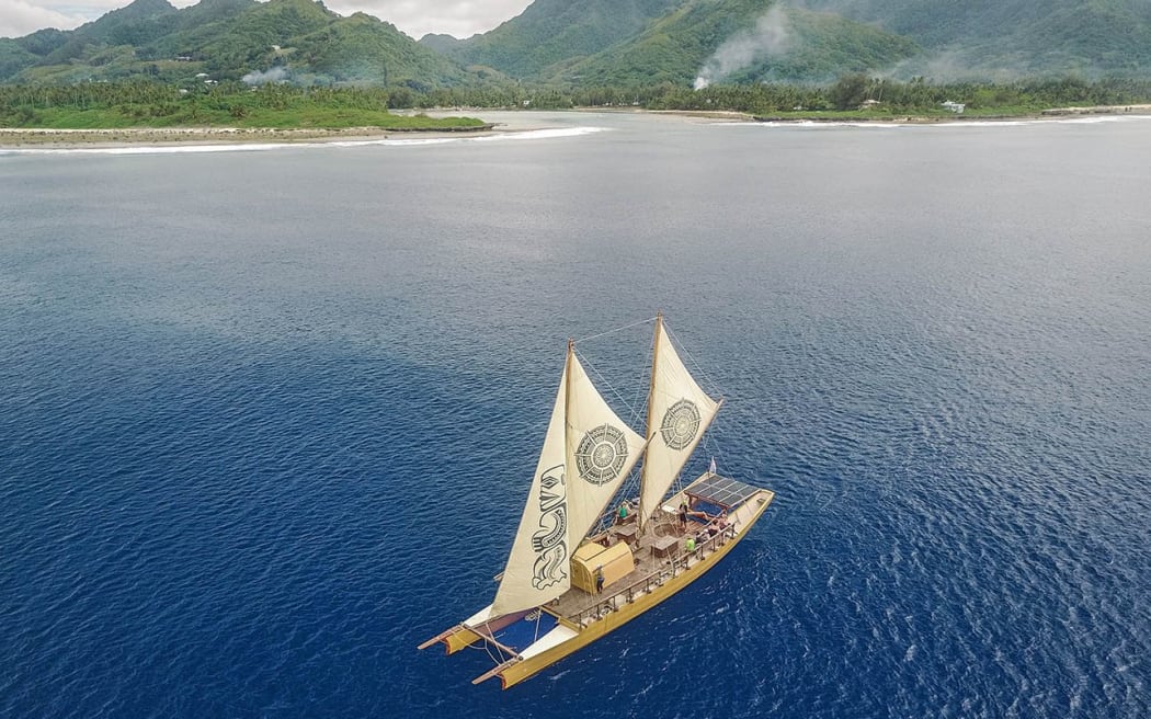 Te Marumaru Atua just outside Avana Channel in Rarotonga. Seven canoes left at different stages from here to sail to Aotearoa, navigating by the stars.