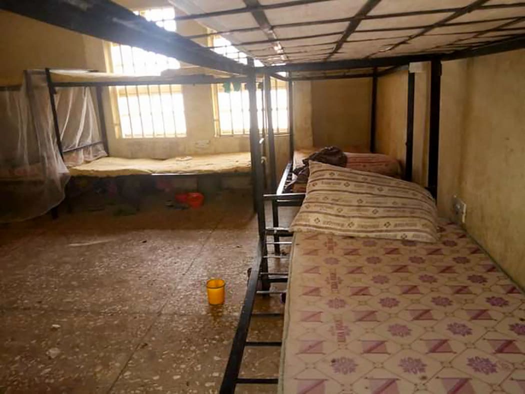 A deserted school dormitory where some of the more than 300 girls had been sleeping pior to the kidnapping, in Jangede, Zamfara State in northwest Nigeria.