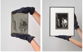 An NFT of Charles Frederick Goldie at His Easel fetched $51,250. The buyers of each work received the NFT image, a framed print as well as the original glass plate negative.