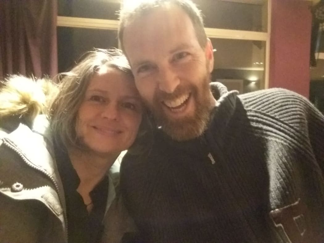 Mask free at the pub - Joanna MacKenzie and Ben Clark in the UK