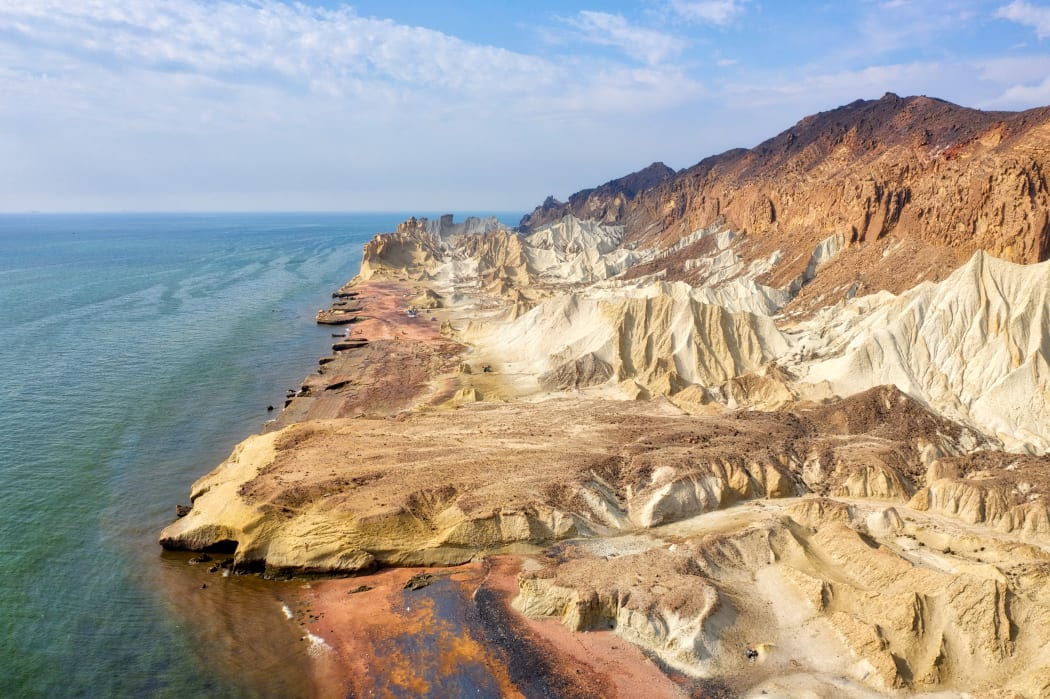 Hormuz Island in the Hormuz straight, south Iran.