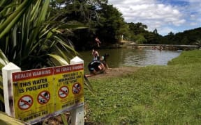 Polluted river