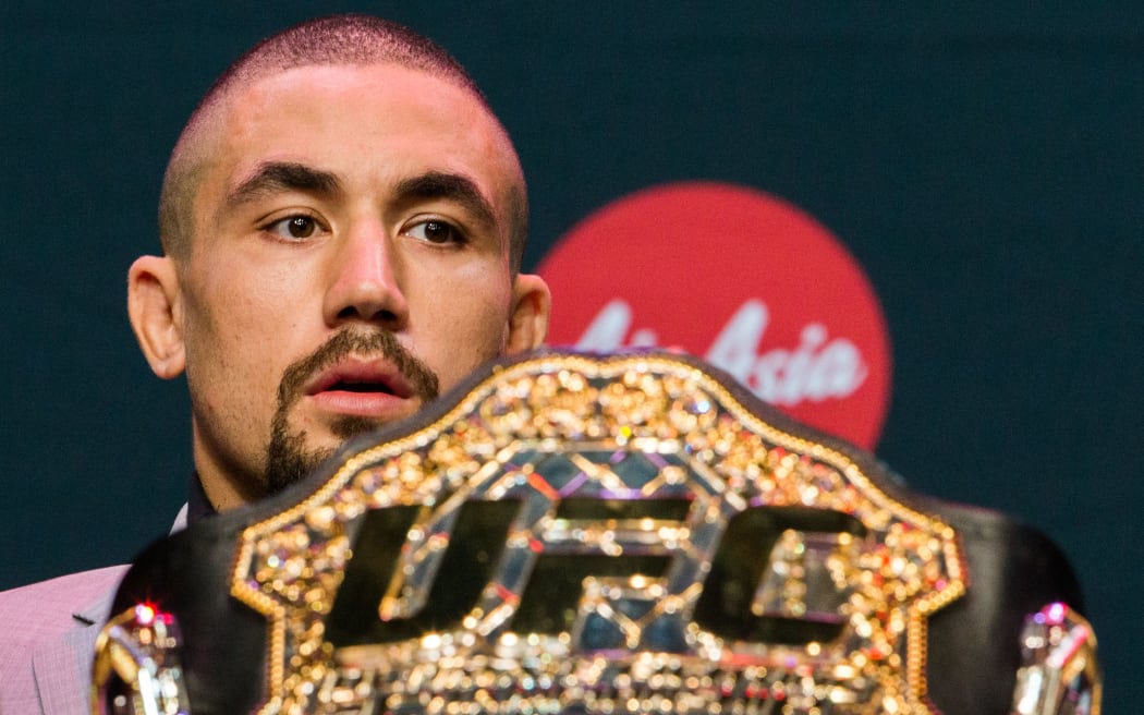 Robert Whittaker during UFC 234 Media Conference in Melbourne.