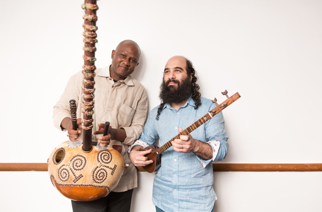 Kiya Tabassian and Ablaye Cissoko of Canadian ensemble Constantinople