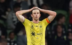 Phoenix skipper Alex Rufer reacts at the final whistle.