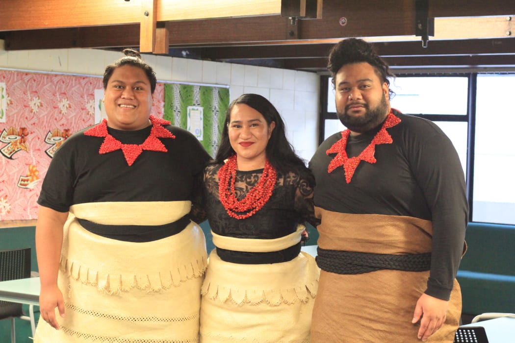 TAUA members Seyonce Raass Sosefo, Eleni Lokotui, Fire-mani Lokotui.