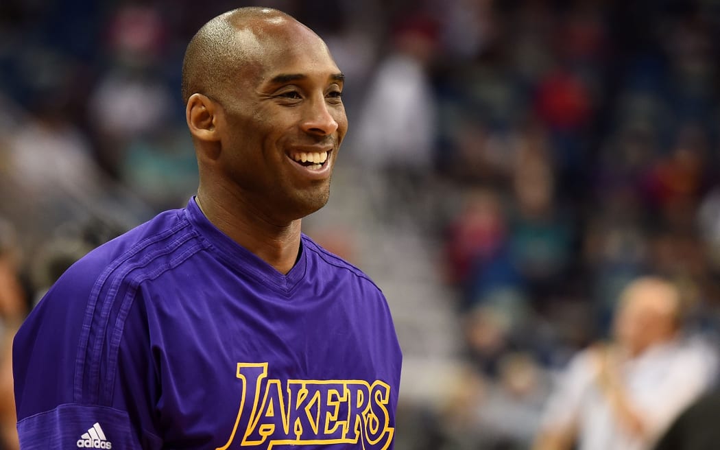 Kobe Bryant of the Los Angeles Lakers pictured in April 2016 in New Orleans.