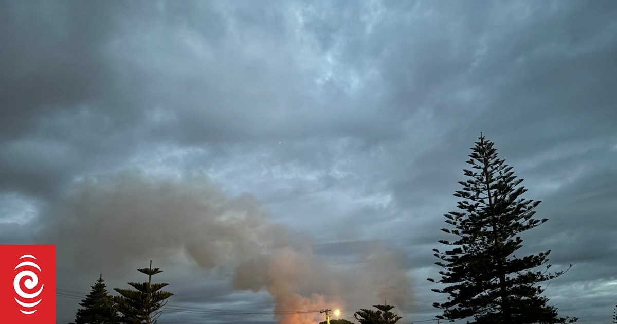 Multiple fire crews battling blaze near Ōtaki Beach