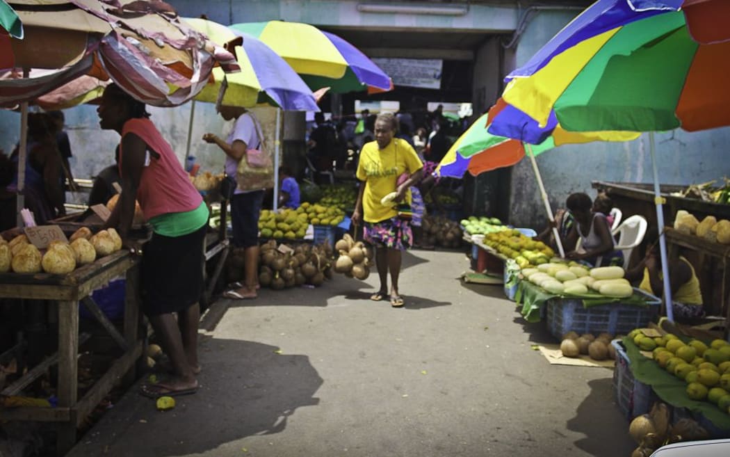 Eastern entrance to the Honiara Central Market