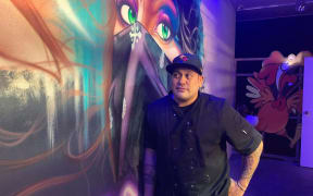 Sione Vili , owner of  Vili's Burgers in Rarotonga.