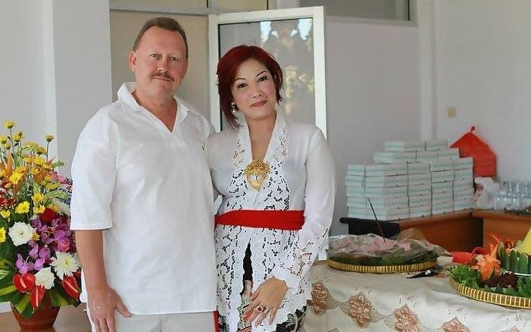 A Facebook image obtained Wednesday, Oct. 22, 2014 of Robert Ellis and his wife Noor.