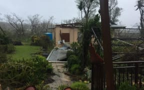 Damage on Saipan after Typhoon Yutu.