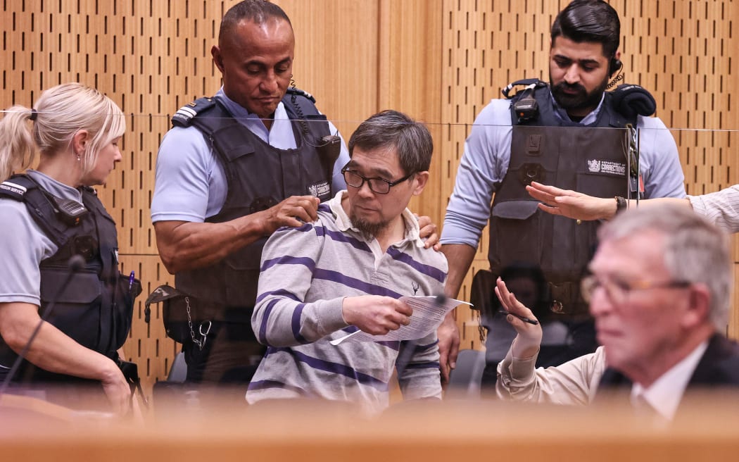 130625 CHRIS SKELTON (POOL)
Tingjun Cao interjects at his sentencing for the murder of real estate agent Yanfei Bao.