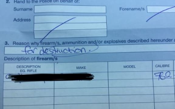Some gun owners are voluntarily handing over their semi-automatic rifles to police.