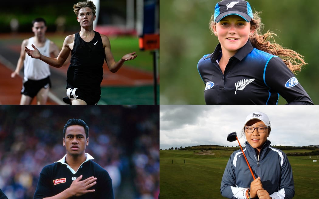A handful of kiwi sporting prodigies.