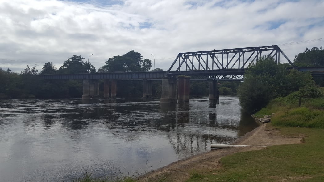 Ngaruawahia's rail bridge.