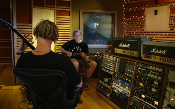 Alien Weaponry recording at Neil Finn's Roundhead Studios