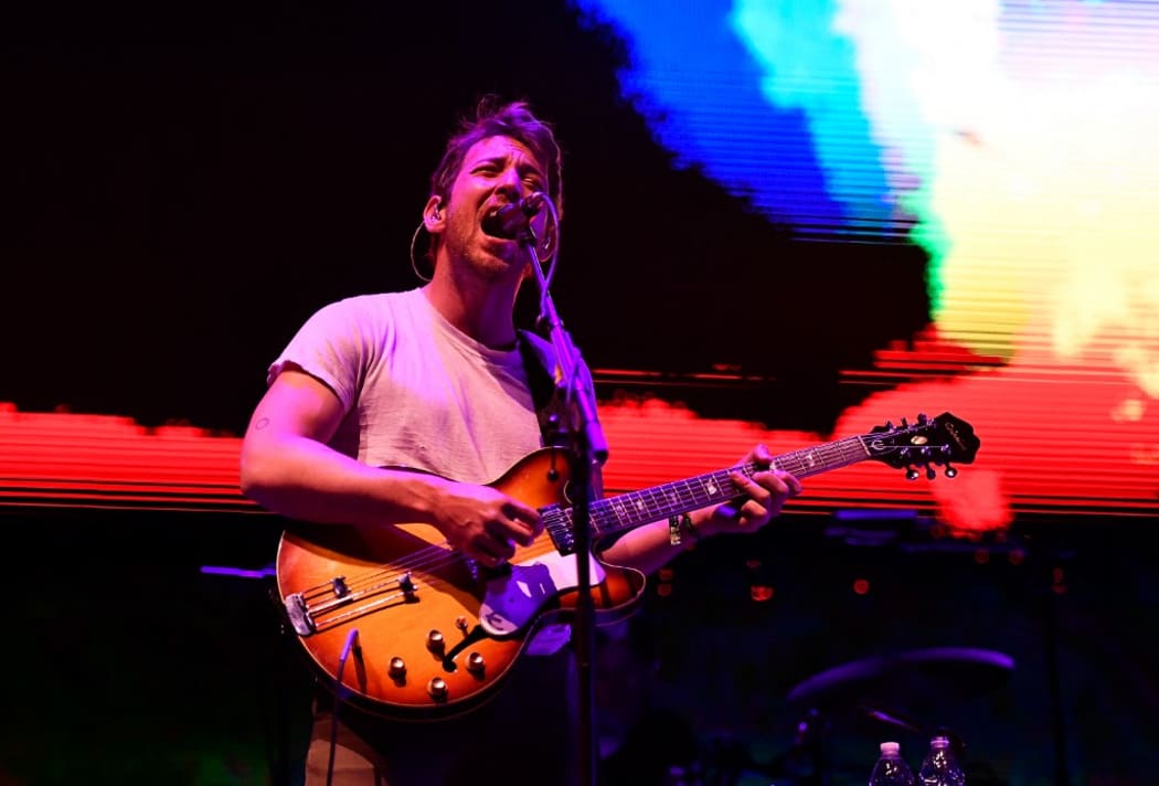 INDIO, CA - APRIL 14: Robin Pecknold of Fleet Foxes performs onstage during 2018 Coachella Valley Music And Arts Festival Weekend 1 at the Empire Polo Field on April 14, 2018 in Indio, California.