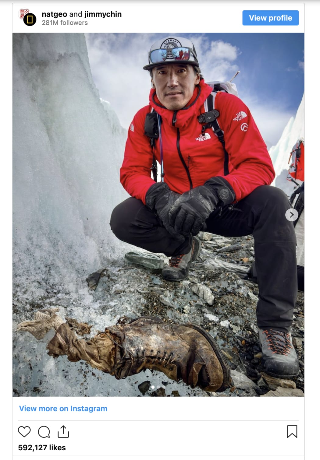 The remains of climber Andrew 'Sandy' Irvine were discovered on Mt Everest.