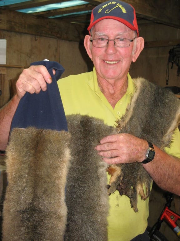 Colin Cox with his Possum Belt