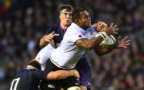 Leone Nakarawa was yellow carded in Fiji's defeat in Scotland.