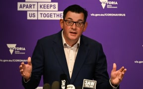 Victoria's state premier Daniel Andrews speaks during a press conference in Melbourne on August 5, 2020.