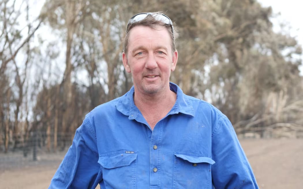 The fire at Andy Nagorcka's property burnt about 30 hectares and damaged fences and eucalypt plantations.