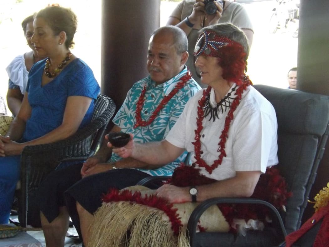 NZ Prime Minister Bill English in Samoa title ceremony