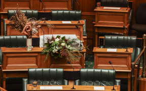 A tribute in Parliament House after the death of Tāmaki Makaurau MP Takutai Tarsh Kemp of Te Pāti Māori.