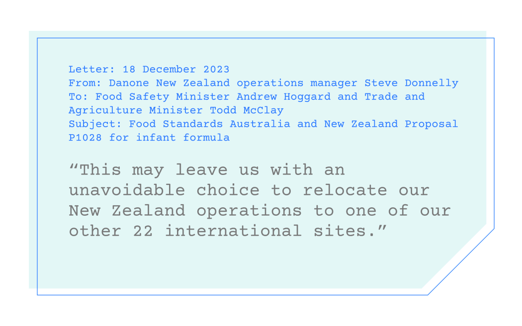 Quote: “This may leave us with an unavoidable choice to relocate our New Zealand operations to one of our other 22 international sites.”