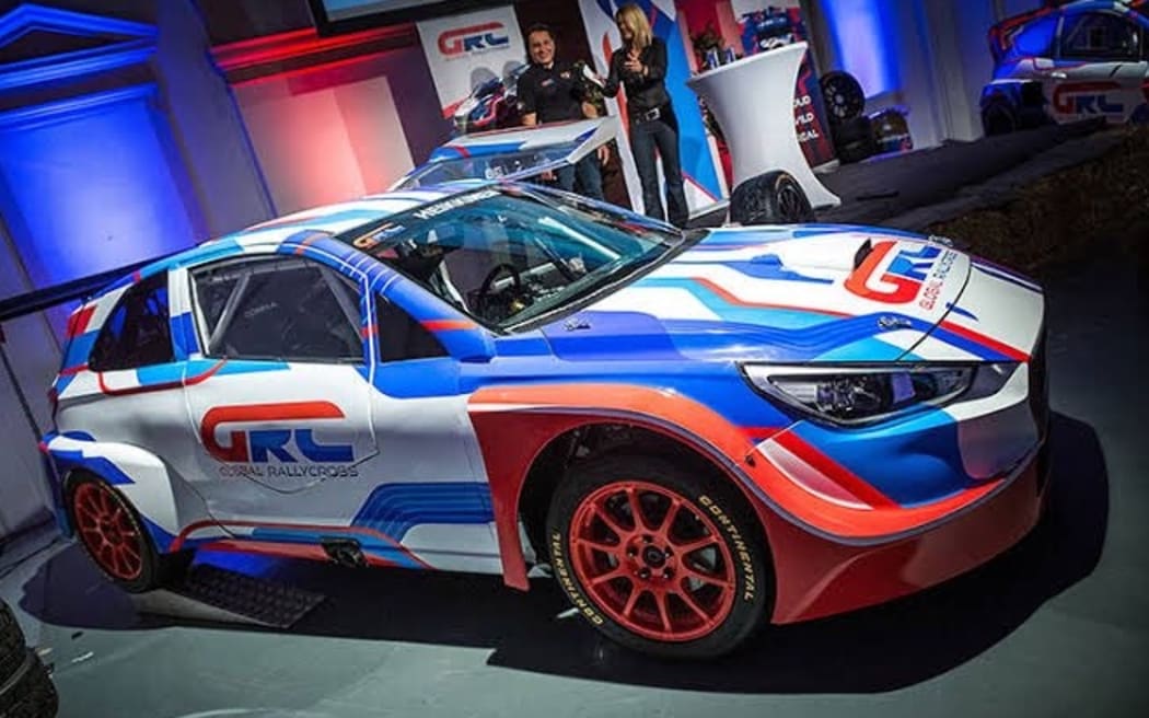 The car Hayden Paddon will be driving in the new Global Rallycross Europe series.