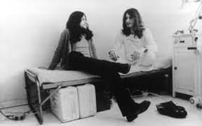 Neu! Band members Klaus Dinger and Michael Rother