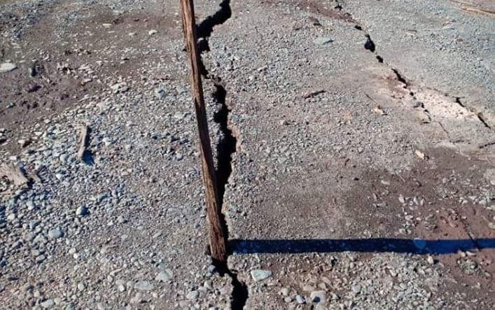 Damage from the PNG quake
