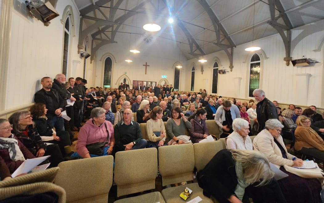 About 200 people packed out the Mt Eden Village Centre in Auckland.