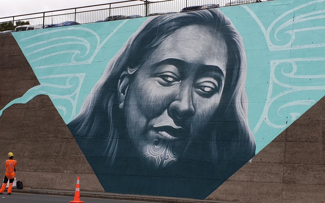 New mural in Anglesea St in Hamilton.