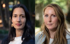 Anusha Bradley (left) and Dana Johannsen.